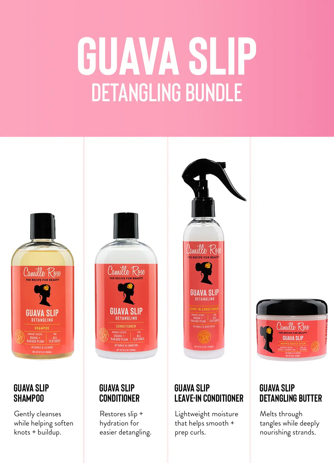 Guava Slip Detangling Bundle