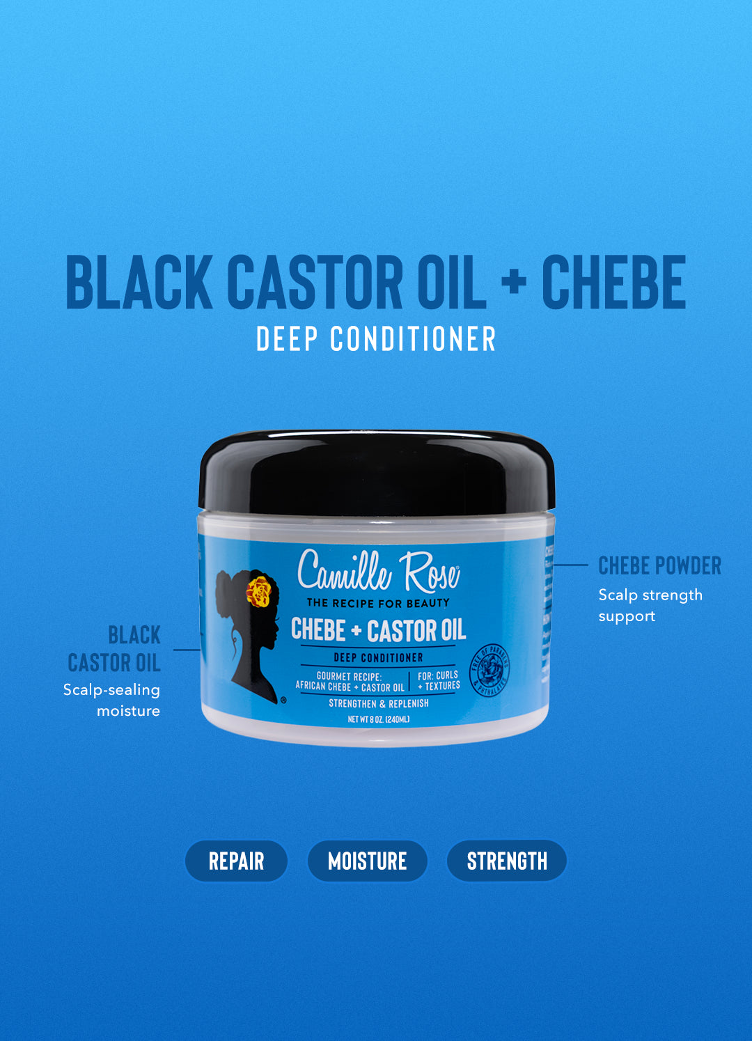 Black Castor Oil + Chebe Deep Conditioner