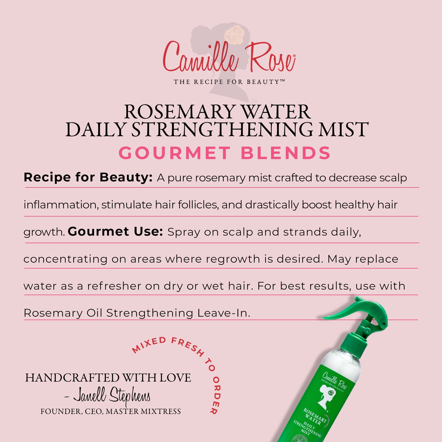 Rosemary Water Daily Strengthening Mist