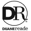 Logo of Diane Reade with a black and white design.