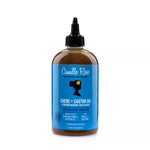 Bottle of Canelle Rose Chebe + Castor Oil Treatment on a white background