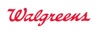 Red Walgreens logo in red